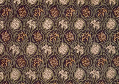 Fragment de tapis Ingrain, vers 1870 (laine) - William Morris